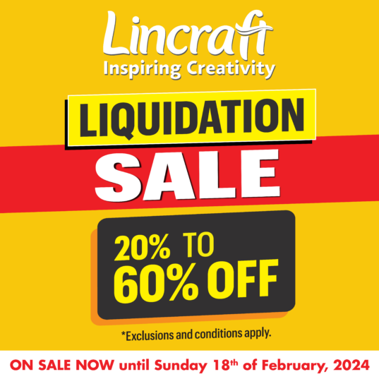 Lincraft Liquidation SALE 20-60% off
