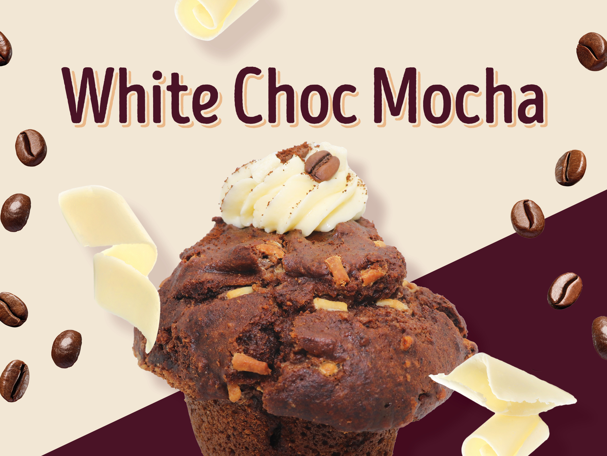 The White Choc Mocha Muffin « Eastgate Mall – Shop Easy Christchurch