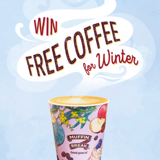 WIN free coffee for Winter with Muffin Break