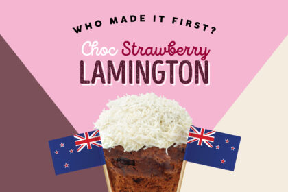 Choc Strawberry Lamington Muffin