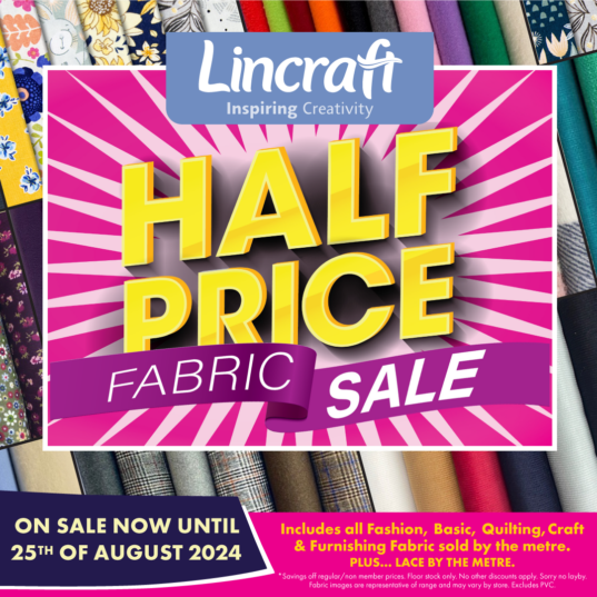 Lincraft Half Price Fabric SALE