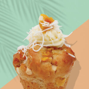 NEW MUFFIN – Tropical White Choc Muffin