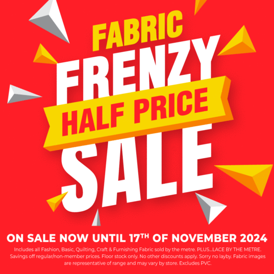 Lincraft Fabric Frenzy!