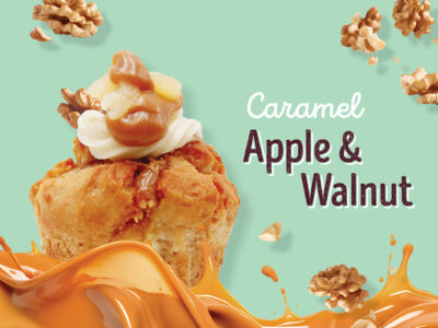 YUM!!!! Muffin Break Caramel Apple & Walnut muffin is here…