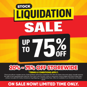Lincraft Stock Liquidation Sale on now! Lincraft Stock Liquidation Sale on now!