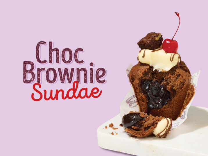 Choc Brownie Sunday Muffin